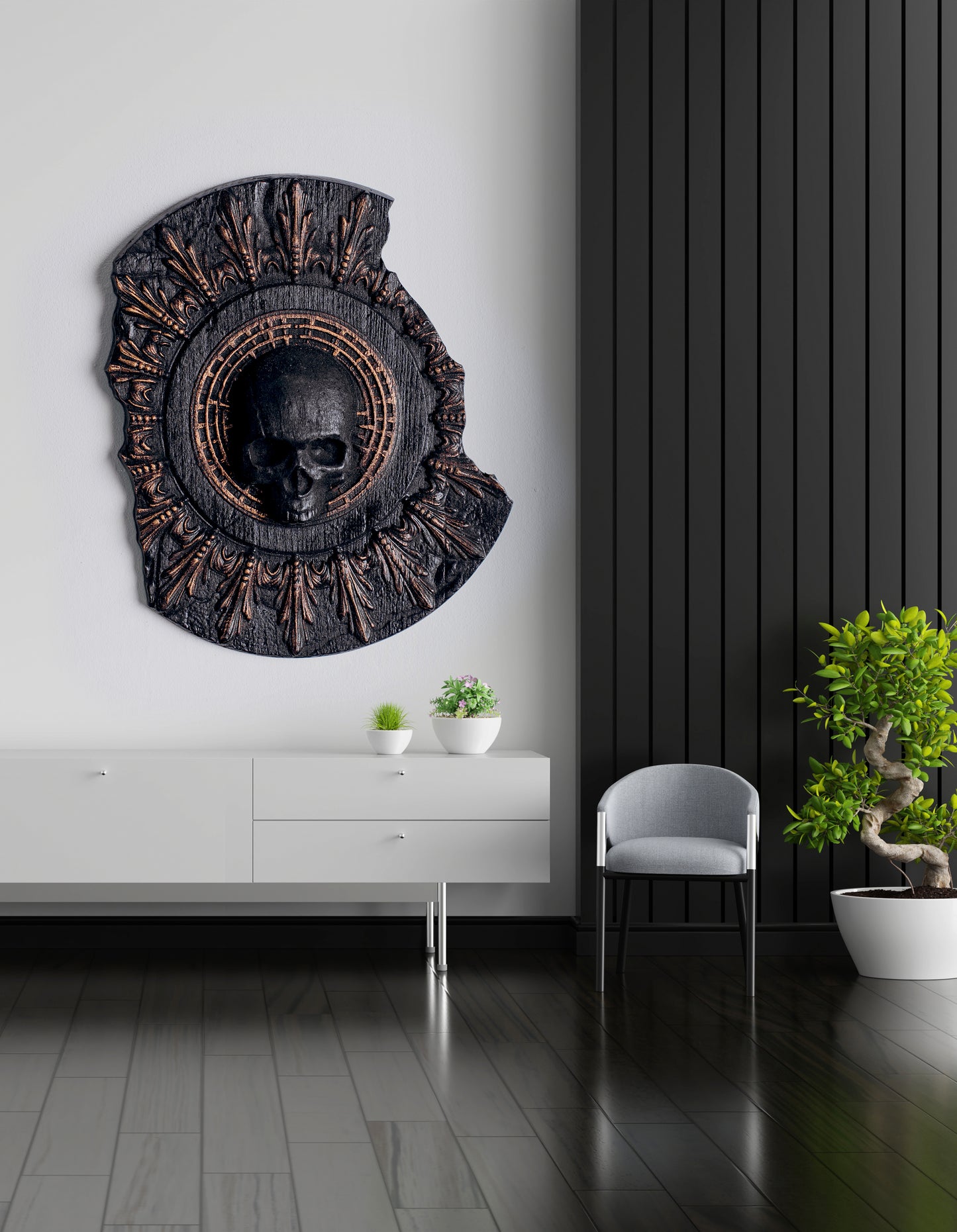 Skull and Wheat: Symbols of Life and Death